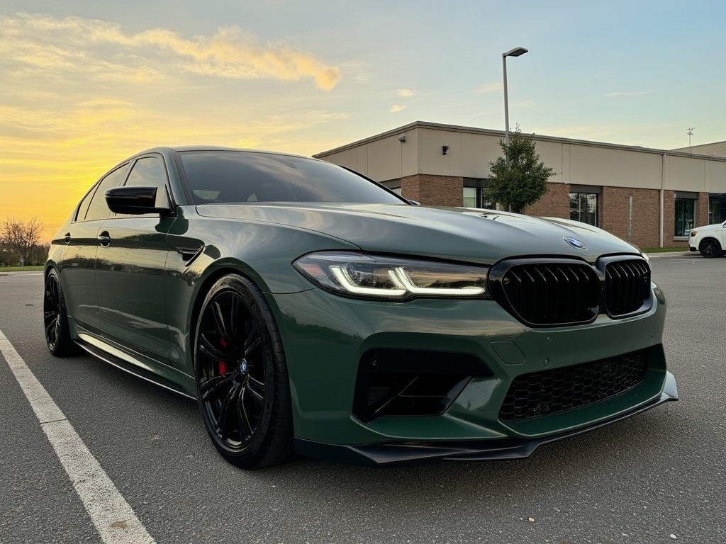 AI car wrap visualizer showcasing vibrant vinyl designs on a sports car